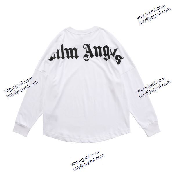 パーム エンジェルス Palm Angels コピー 2020秋冬 首胸ロゴ 長袖Tシャツ 3色可選